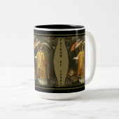 調理師のローマの守護聖人のSt.ローレンス ツートーンマグカップ (正面右)