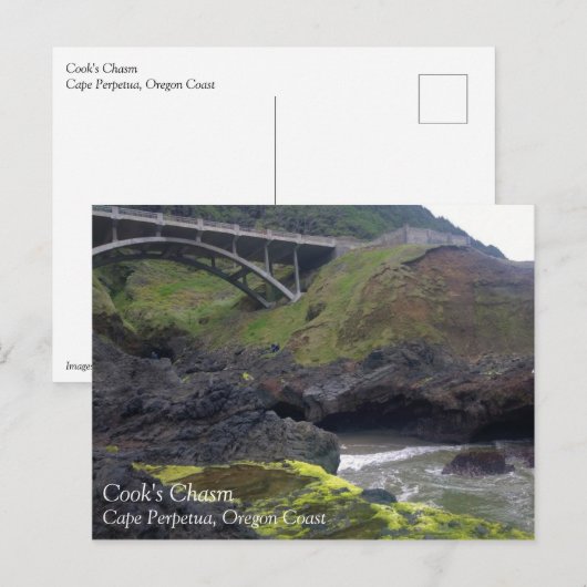 調理師のChasm、Cape Perpeta、OR ポストカード (正面/裏面)