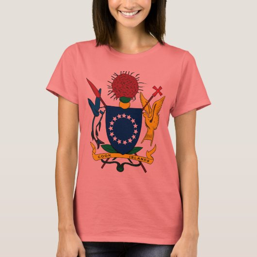 調理師アイランドコートオブアームズTシャツ Tシャツ (正面)