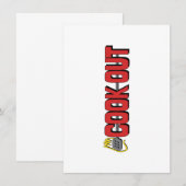 調理師アウト（レストラン） 招待状 (正面/裏面)