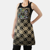 調理師インスタイルラブリーセピアタータンチェックプレイド鏡 エプロン (インサイチュ)