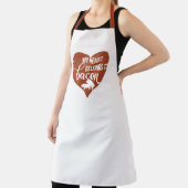 調理師インスタイル笑わされるベーコン恋人BBQグリルシェフ エプロン (インサイチュ)