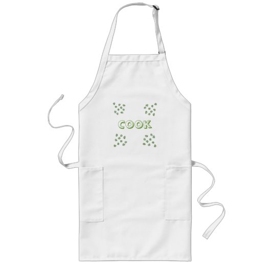 調理師エプロン ロングエプロン (正面)