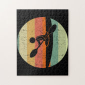 調理師カヤックサンセット ジグソーパズル (縦)