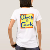 調理師キッおもしろいチンことわざTシャツに従う Tシャツ (裏面)
