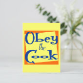 調理師キッチンことわざ ポストカード (スタンド正面)