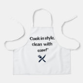 調理師クリーンスタイルを容易に有する エプロン (正面)