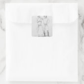 調理師コスチューム違う スクエアシール (バッグ)