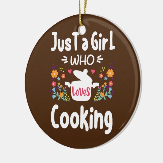 調理師シェフヴィンテージ大好きな女の子だけ セラミックオーナメント (左)