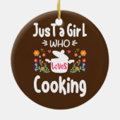 調理師シェフヴィンテージ大好きな女の子だけ セラミックオーナメント (裏面)