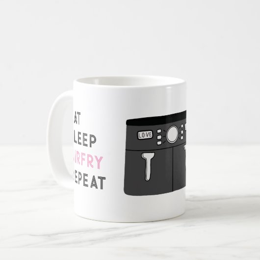 調理師ス食べプリー空揚げリピート コーヒーマグカップ (正面左)