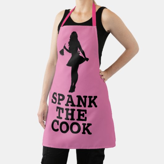 調理師バレンタインデーの妻ピンクエプロンをスパンク エプロン (インサイチュ)