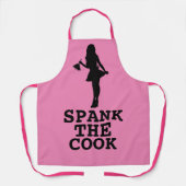 調理師バレンタインデーの妻ピンクエプロンをスパンク エプロン (正面)