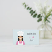 調理師パーソナライズされたアバター名刺 名刺 (スタンド正面)