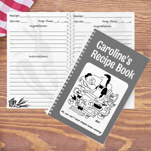 調理師パーソナライズされたレシピ ノートブック
