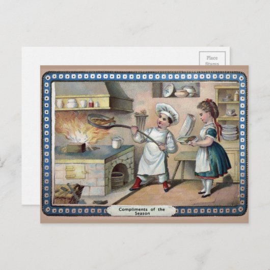 調理師ビクトリアンクリスマス ポストカード (正面/裏面)