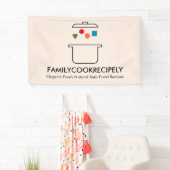 調理師ポットケトの中の幾何学的食品 横断幕 (インサイチュ)