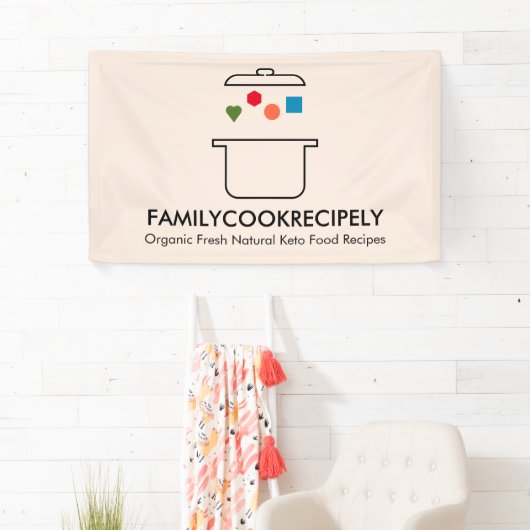 調理師ポットケトの中の幾何学的食品 横断幕 (インサイチュ)