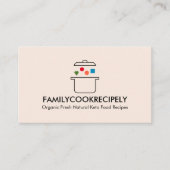 調理師ポット幾何学食品の内部ケト 名刺 (正面)