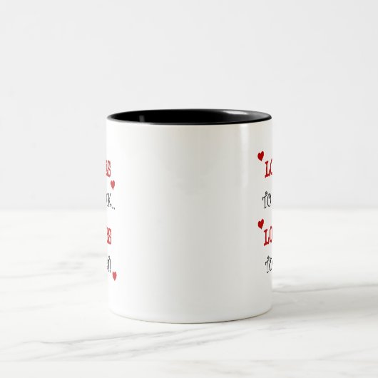 調理師大好き食べTシャツやギフト好き ツートーンマグカップ (中央)