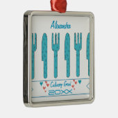 調理師大学院ホリデークリスマスオーナメント メタルオーナメント (右)