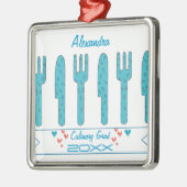 調理師大学院ホリデークリスマスオーナメント メタルオーナメント (左)