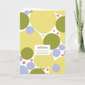 調理師好きの女性のためのグリーティングカード! カード (裏面)