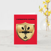 調理師学校卒業カードまたはベーキング学校 カード (黄色い花)