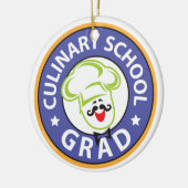 調理師学校卒業 セラミックオーナメント (左)