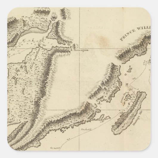 調理師川（アラスカ） スクエアシール (正面)