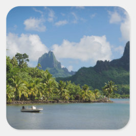 調理師湾、ムーア広場のステッカー スクエアシール