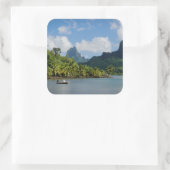 調理師湾、ムーア広場のステッカー スクエアシール (バッグ)