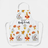 調理師準備のチキンおもしろい エプロン (正面)