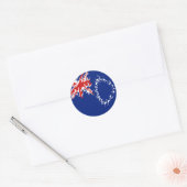 調理師諸島ニャリー国旗 ラウンドシール (封筒)