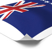 調理師諸島国旗のポスタープリント ポスター (角)