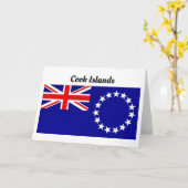 調理師諸島国旗 カード (黄色い花)