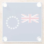 調理師諸島国旗 ガラスコースター (裏面)