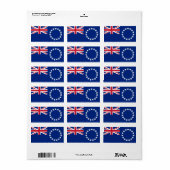 調理師諸島国旗 ラベル (フルシート)