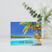 調理師諸島,熱帯性ヤシの木, ポストカード (スタンド正面)