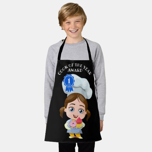 調理師賞 エプロン (着用した状態)