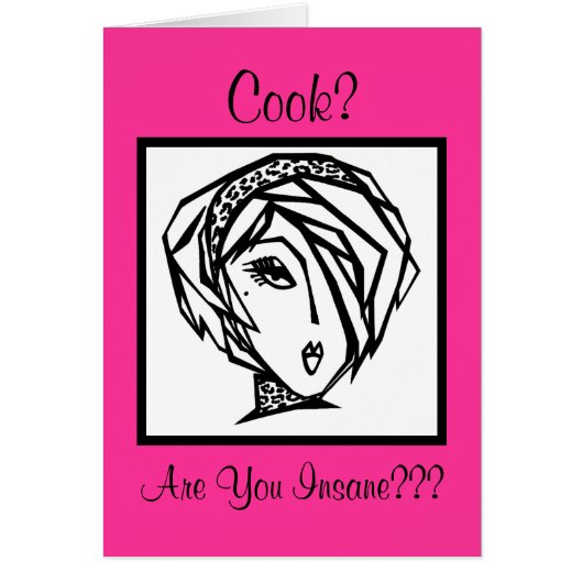 調理師?お前は正気???カードだ (正面)