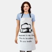 調理師 エプロン (着用した状態)