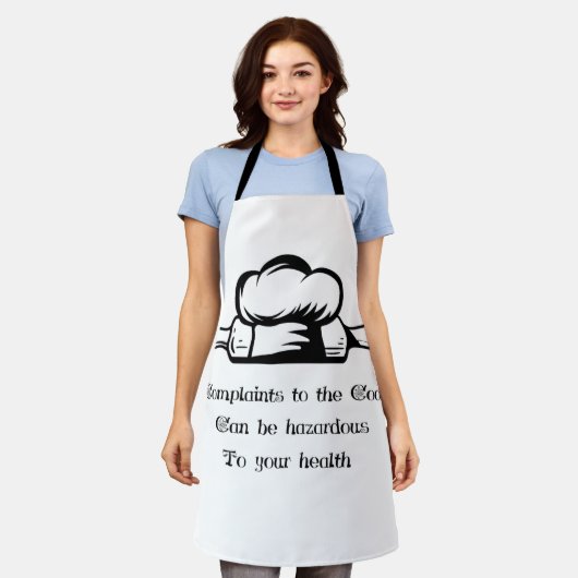 調理師 エプロン (着用した状態)