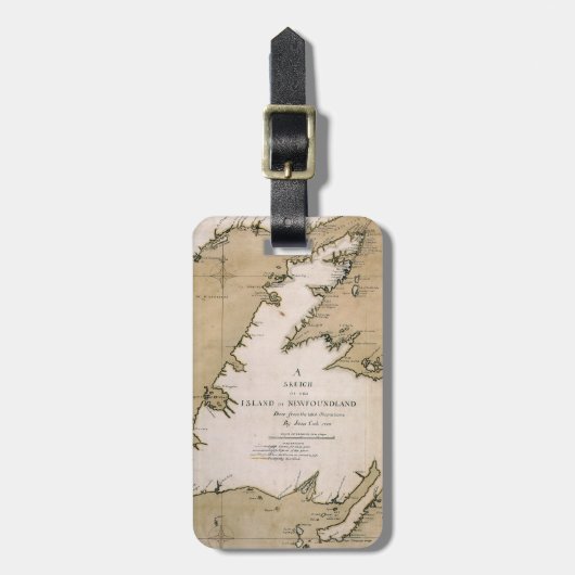 調理師: ニューファウンドランド1763年 ラゲッジタグ (正面縦)