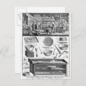 調理師、パストリクック、ケーター ポストカード (正面/裏面)