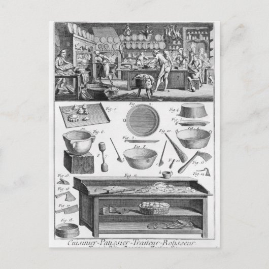 調理師、パストリクック、ケーター ポストカード (正面)