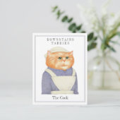 調理師CATはがき ポストカード (スタンド正面)