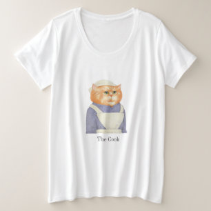調理師CATウィメンズプラスサイズTシャツ プラスサイズTシャツ