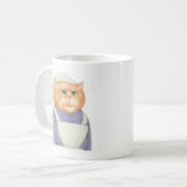 調理師CATホワイトマグカップ コーヒーマグカップ (正面左)