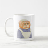 調理師CATホワイトマグカップ コーヒーマグカップ (左)